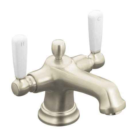 KOHLER Bancroft Vibrant Brushed Nickel 2-Handle Single Hole WaterSense ...