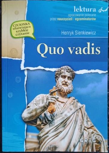 QUO VADIS Z OPRACOWANIEM lektura obowiązkowa Warszawa Kup teraz