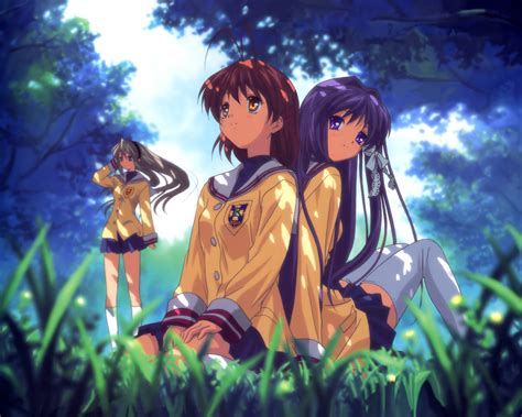 Download Nagisa Furukawa Tomoyo Sakagami Kyou Fujibayashi Anime Clannad