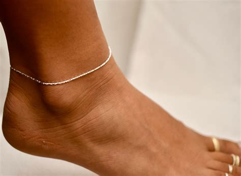 Simple Anklet Anklet Gold Anklets Sparkly Anklets Anklets Etsy