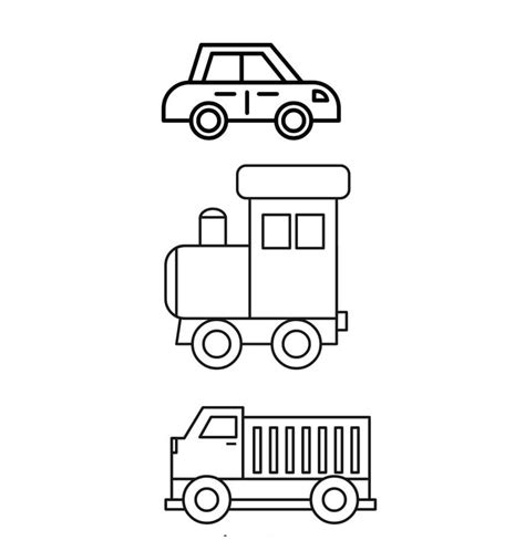 Desenhos De Meios De Transporte Para Colorir Pintar E Imprimir