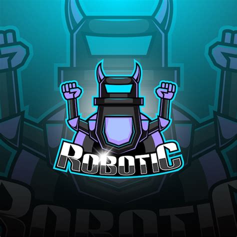 Premium Vector Modern Robotic Esport Mascot Logo