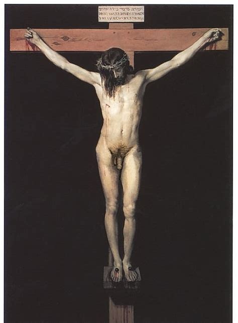 Jesus Nude Crucifixion Cumception