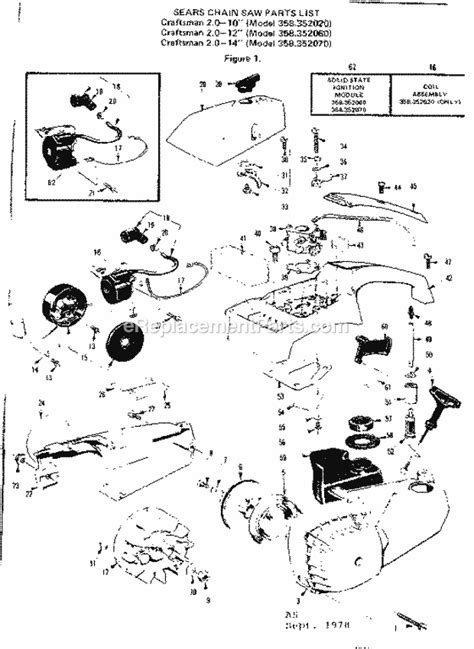 Craftsman 18 42Cc Chainsaw Parts Diagram