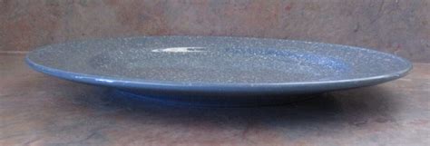 Mikasa Ultrastone Country Blue Round Platter Chop Plate 12 3 4