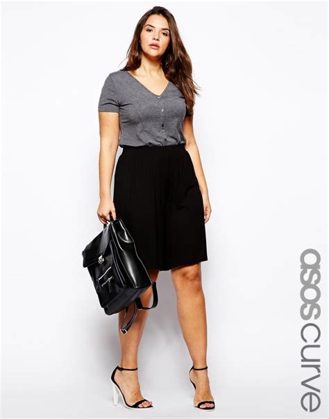 Asos Curve Asos Curve Longline Short In Jersey At Asos Plus Size Outfits Fashion Plus Size