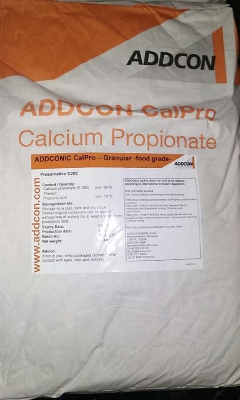 BÁN CHẤT BẢO QUẢN CALCIUM PROPIONATE