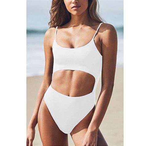 Jacenvly Plus Size Bikini Swimsuits For Women Clearance Comfortable Women Scoop Neck Cut