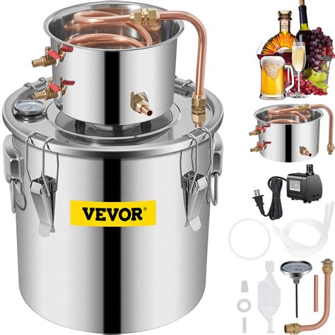 Buy Vevor Alcohol Still Gal L Alcohol Distiller Stainless Steel