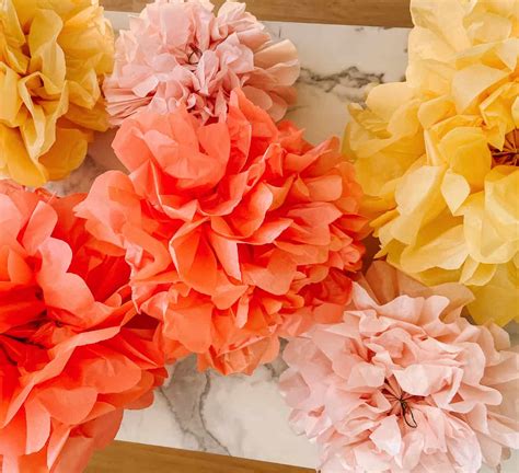 How To Make Tissue Paper Pom Poms Thoughtfully Simple