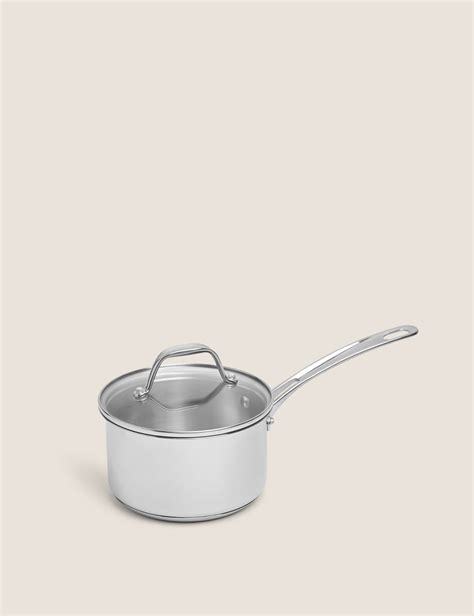 Stainless Steel 16cm Small Saucepan | M&S Collection | M&S