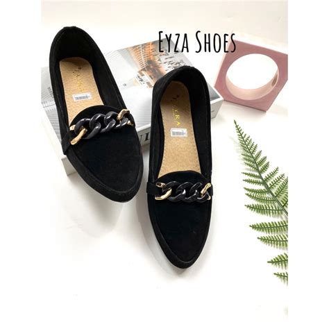 Jual Sepatu Balet Wanita Terbaru Flatshoes Simple Elegan Variasi Rantai