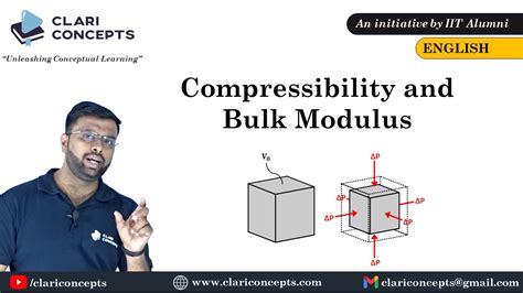 Compressibility And Bulk Modulus Explained Conceptually English Youtube