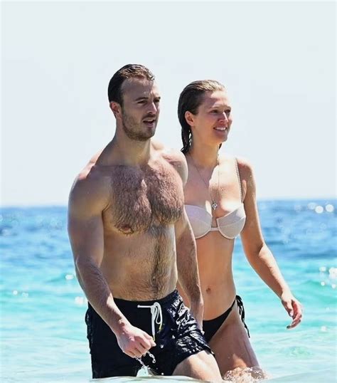 Toni Garrn And Joshua Phitoussi In Bikini At A Beach In St Tropez