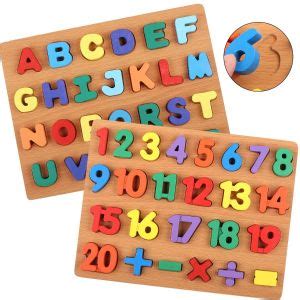 Number and alphabets puzzles for kids