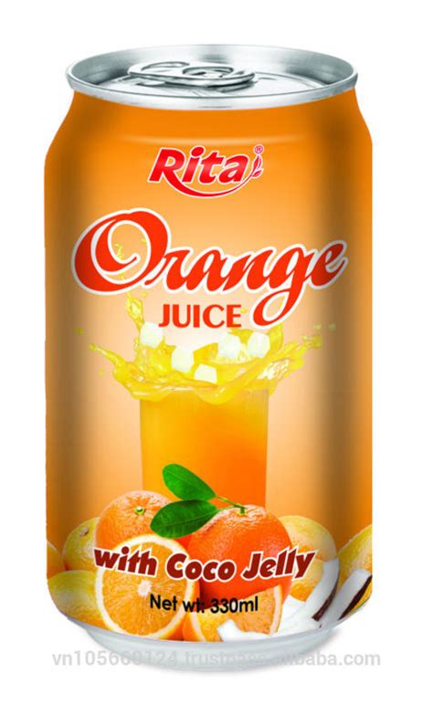 Pure Orange Juice With Coco Jellyvietnam Rita Fruit Juice Price