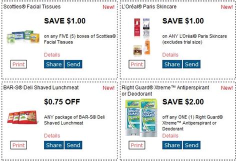 Redplum New Printable Coupons Available Scotties Facial Tissues