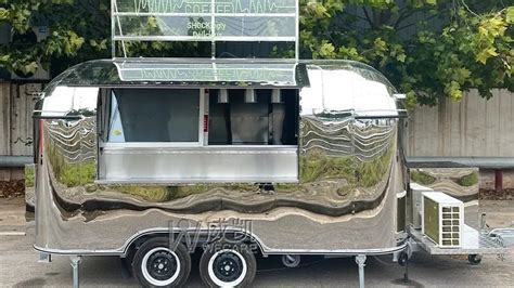 Wecare Carritos De Comidas Stainless Steel Mobile Bar Trailer Airstream