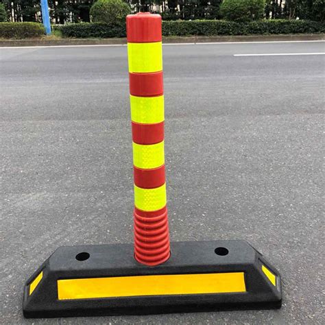 Cheap Roadside Light Warning Reflective Red Pe Plastic Warning Post For