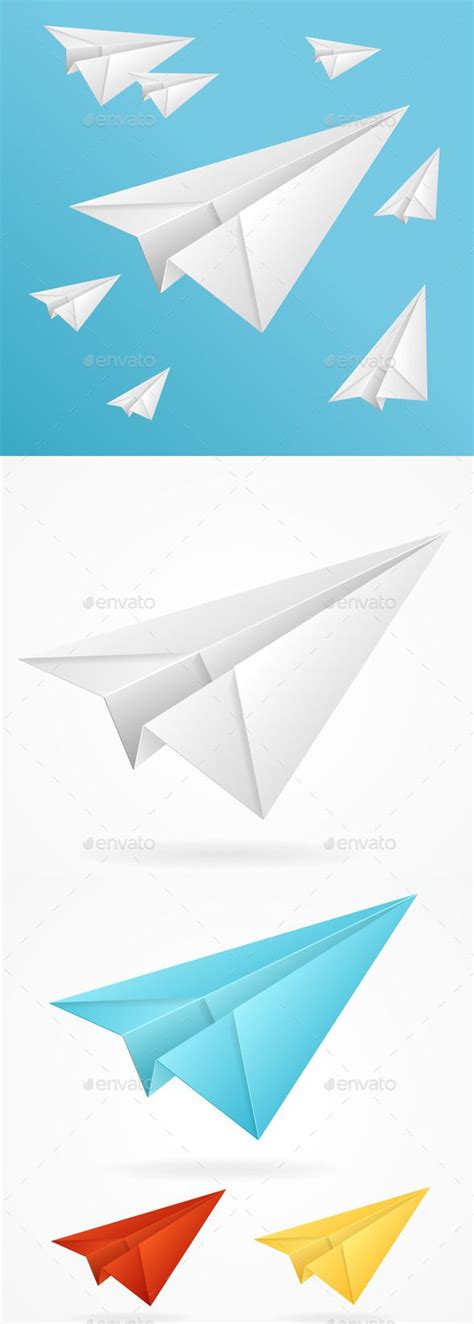 Colorful Paper Airplanes in the Sky