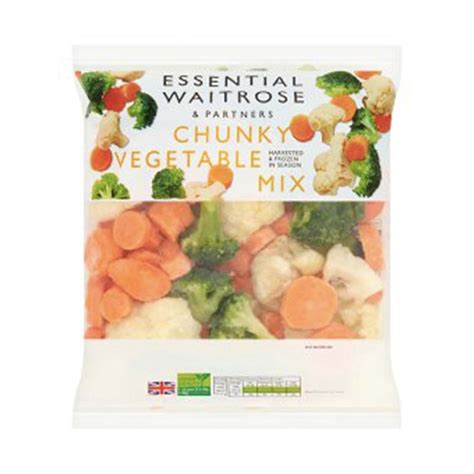 Waitrose Essential Frozen Chunky Vegetable Mix G Go Delivery