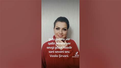 Şairə Vəsilə Şirvani. - YouTube