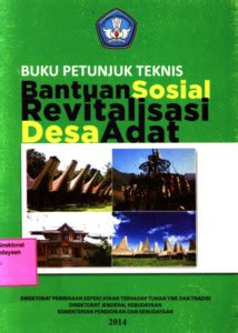 Buku Petunjuk Teknis Bantuan Sosial Revitalisasi Desa Adat Repositori