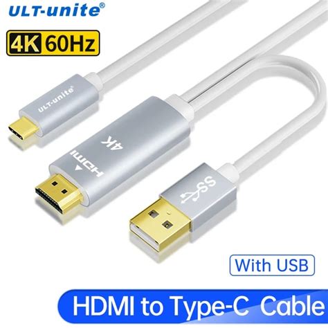 Hdmi To Usb C Cable 4k60hz Unidirectional Hdmi To Type C Converter