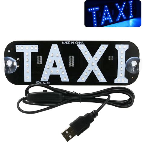 Amazon Led Light Signstaxi Light For Car With Usb Plug Bumper