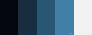 20 Dark Blue Color Palettes for Designing - Aesthetic Color Palette