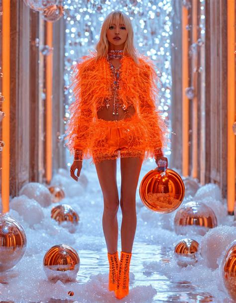 Blonde Long Legs Geometry Haute Image Created In Shedevrum