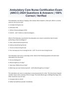 Ambulatory Care Nurse Certification Exam Ancc Questions