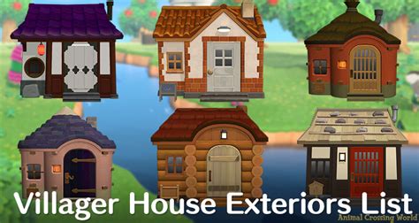 Animal Crossing New Horizons Villager House Exterior Design