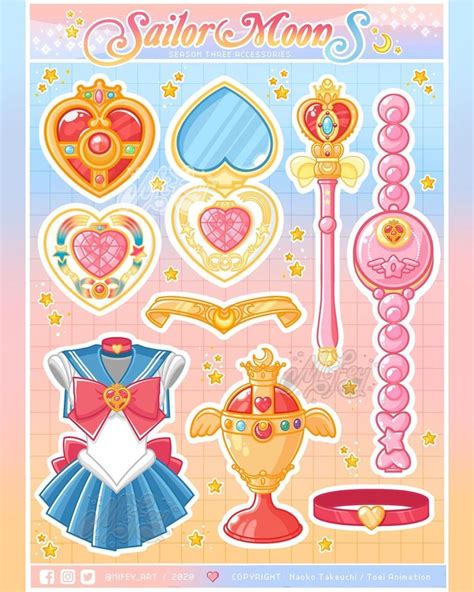 Mifey Meefay On Instagram Sailor Moon Accessories Over Seasons