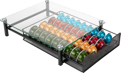 MaxMiuly Tempered Glass Coffee Pod Drawer For Vertuo Dolce Gusto