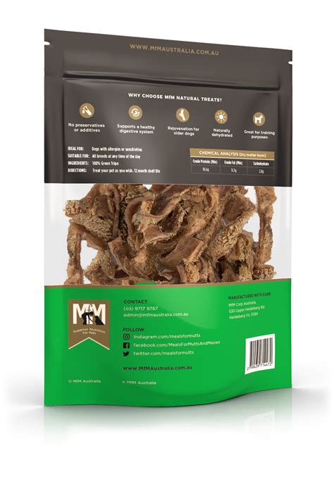 Australia Made, natural green tripe dog treats | MfM Australia