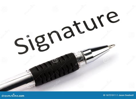 Sign Here Stock Image Image Of Sign White Signature 16721511