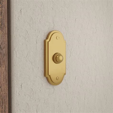 Buy Wired Brass Door Bell Push Button Traditional Chime 4 Inches Long Colonial Vintage Home