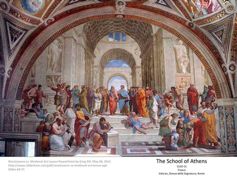 Ppt The School Of Athens 1510 11 Fresco Vatican Stanza Della