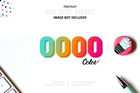 Editable Gradient Color Text Effect Graphic by Pixeliota · Creative Fabrica