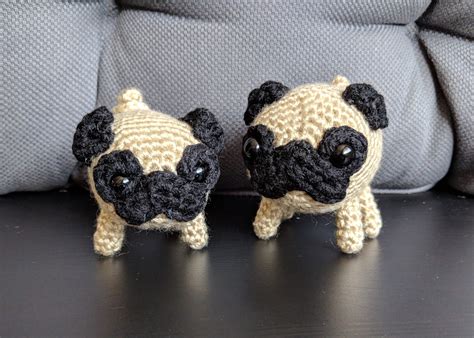 Daisy's Designs: Mini Pug Crochet Pattern