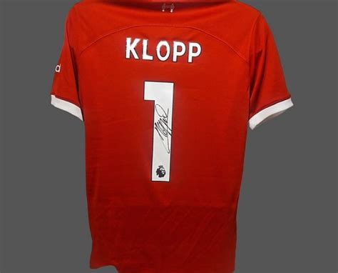 Jurgen Klopp S Liverpool 2023 24 Signed Official Shirt CharityStars