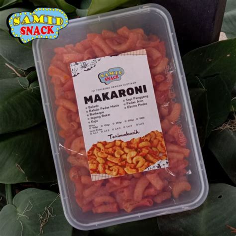 Jual Makaroni Kering Kriuk Makaroni Pedas Kemasan Box Isi Gr