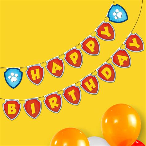 Paw Patrol Birthday Banner Nickelodeon Parents