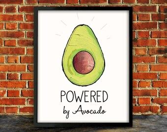 Not Yet Eat Me Now Too Late Avocado Avocado Print Kitchen Etsy