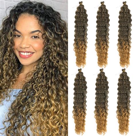 Maysa Ocean Wave Crochet Hair 22 Soft Curly Deep Wave Braiding