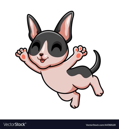 Cute Cat Cornish Rex Cartoon Royalty Free Vector Image