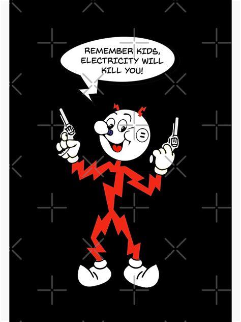 Reddy Kilowatt Poster For Sale By Hard Hat Henry Redbubble