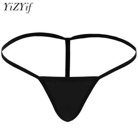 Yizyif Women Lingerie Panties Sexy Womens Micro G String Bikini Lingerie Low Waist Open Butt