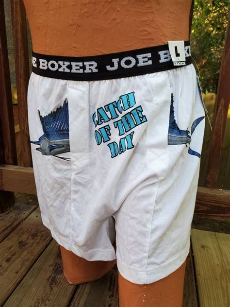 Vintage 1990s Joe Boxer Catch Of The Day Boxers Gem